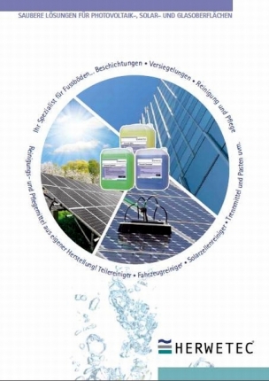 HERWETEC Photovoltaik Reinigung Produktbröschüre PDF-Download